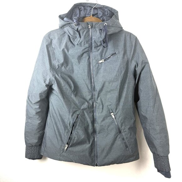 Women’s Spyder Insulated Ski Jacket Size 8 Dark Gray Winter Snow Outdoor Perform - Picture 1 of 10